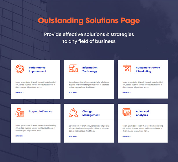 Consultek Solution Pages - Consulting Business WordPress Theme