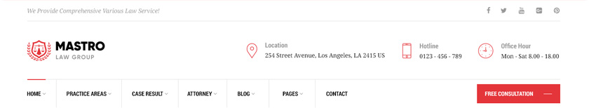 best law firm and legal attorney wordpress theme
