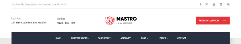 best law firm wordpress themes 2018
